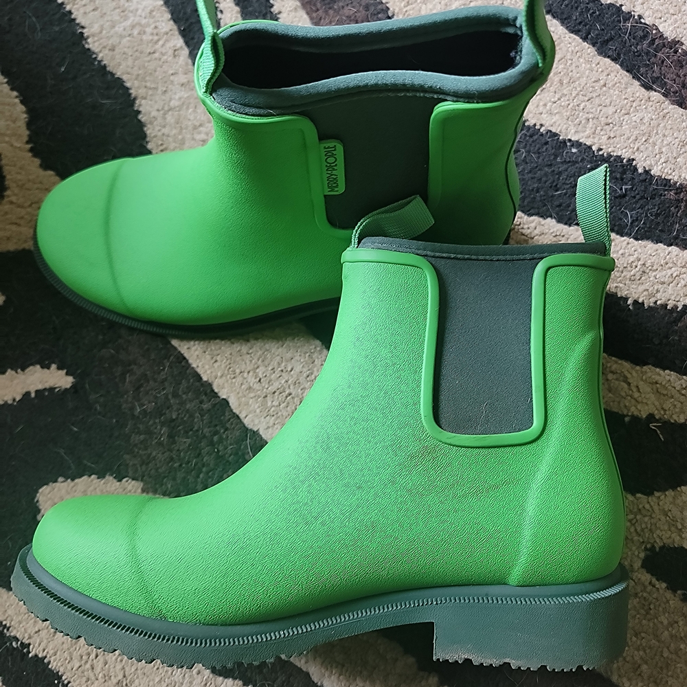 Green Ankle Rain Boots
